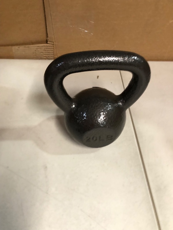 Photo 1 of AmazonBasics Cast Iron Kettlebell, 20 lb