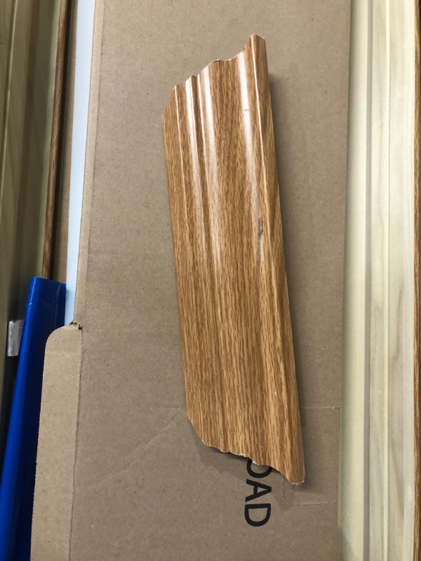 Photo 9 of *MINOR DAMAMGE/SEE NOTES*Lithonia Lighting FMFL 30840 CAML OA 4-Foot LED Cambridge Linear Flush Mount, 2800 Lumens, 120 Volts, 35 Watts, Damp Listed, Oak 4000K | Cool White Cambridge Oak