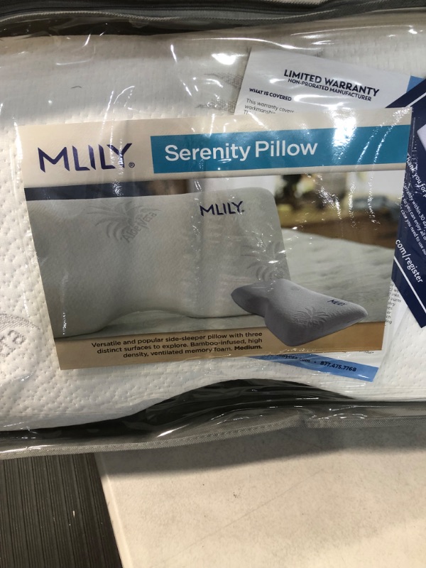 Photo 3 of *SIX PILLOWS* MLILY Side Sleeper Pillow, Cervical Pillow for Neck Pain, Cool Bamboo Charcoal Infused Memory Foam Pillow, Aloe Vera Skin Friendly, Medium Firm, 30x16 Inches Queen 