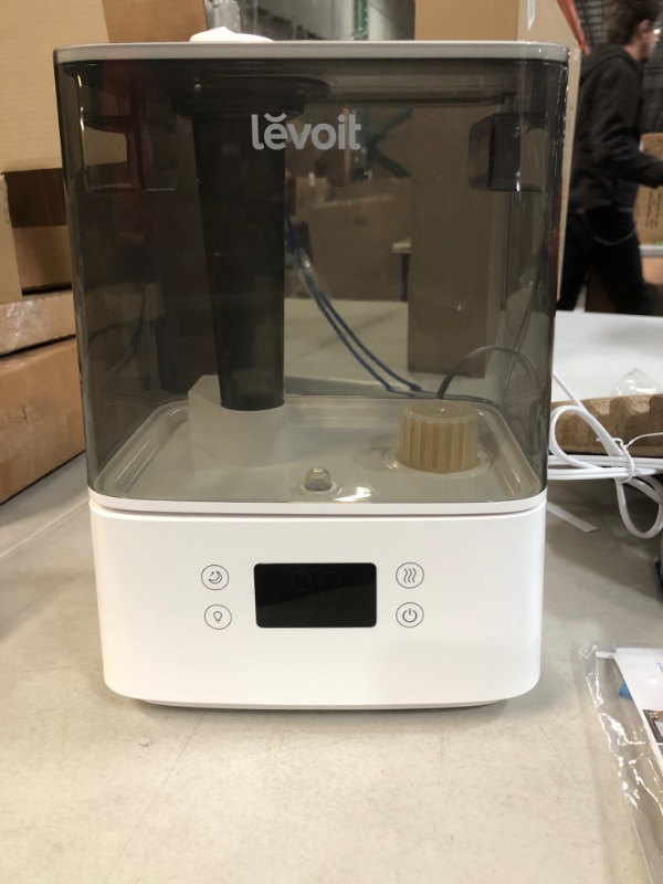 Photo 4 of *USED* LEVOIT Humidifiers, 6L Cool Mist Top Fill Essential Oil Diffuser, Smart App & Voice Control, Rapid Humidification and Humidity Setting, Quiet Sleep Mode  Gray