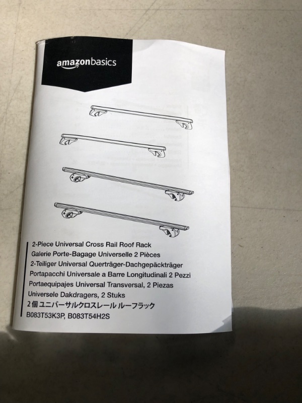 Photo 5 of Amazon Basics Cross Rail Roof Rack - 52 inches (Pack of 2)