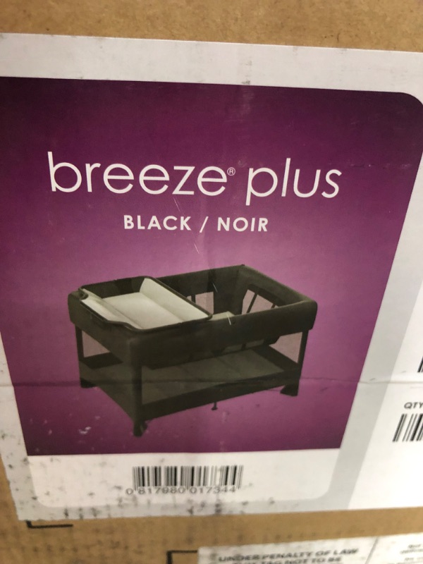 Photo 4 of 4moms Breeze Plus Portable Playard with Removable Bassinet and Baby Changing Station, Easy One-Handed Setup, from The Makers of The mamaRoo