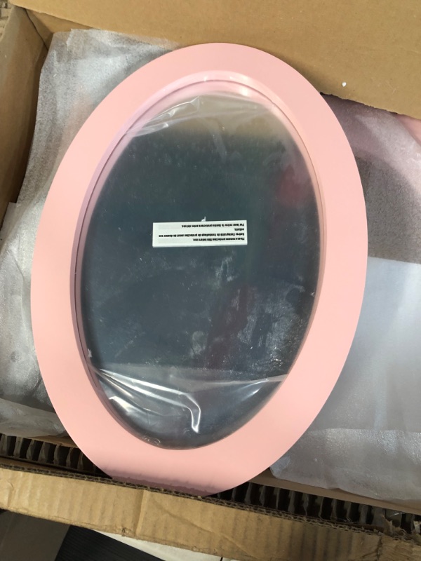 Photo 3 of *USED/SEE NOTES* Teamson Kids Vanity, Girls Vanity Set with Mirror & Stool, 3 Storage Drawers, & Rotating Mirror, Little Princess Rapunzel Makeup Dressing Table, Pink/Gray Pink/ Grey