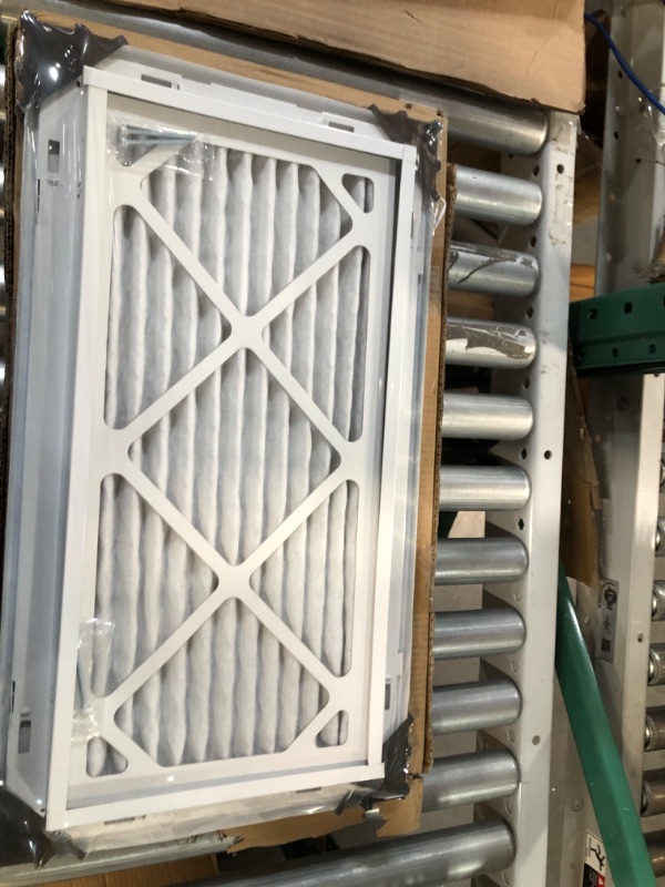 Photo 1 of *SEE NOTES* Handua 20"W x 10"H [Duct Opening Size] Filter Included Steel Return Air Filter, Vent Cover Grill, White