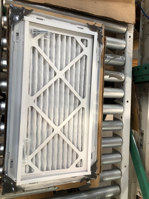 Photo 2 of *SEE NOTES* Handua 20"W x 10"H [Duct Opening Size] Filter Included Steel Return Air Filter, Vent Cover Grill, White