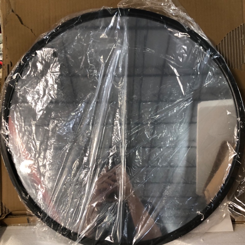 Photo 4 of *BRAND NEW* zenmag Round Wall Mirror, 24" Metal Framed Round Mirror, Large Bathroom Circle Mirror, Decorative Foyer Black 24"