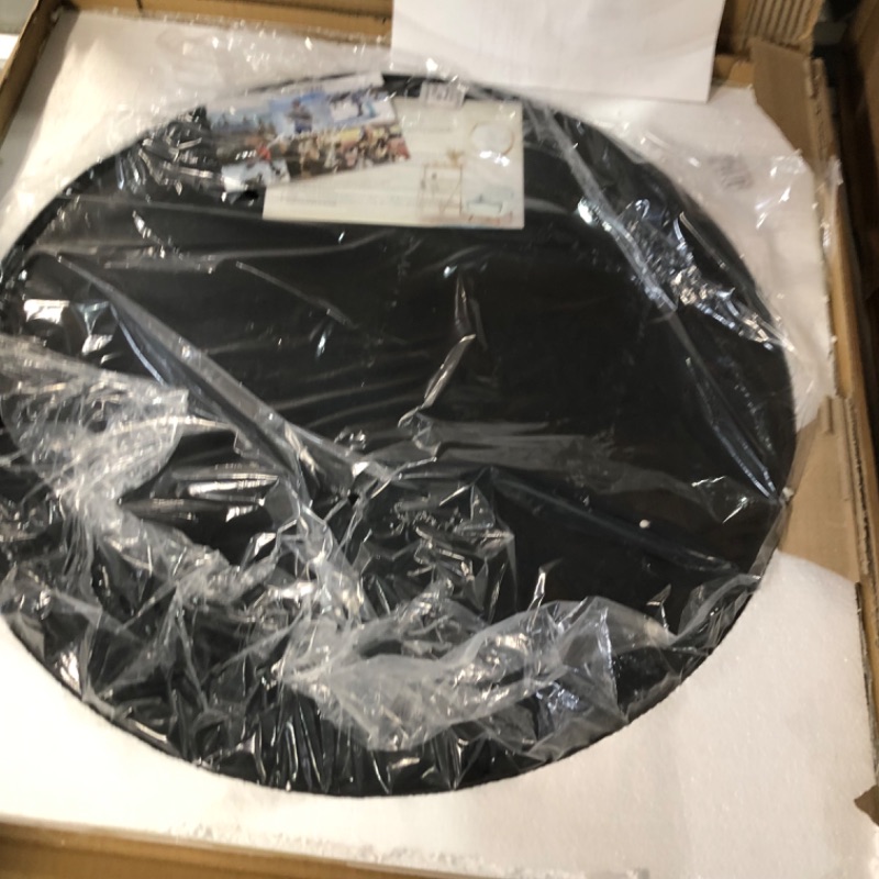 Photo 2 of *BRAND NEW* zenmag Round Wall Mirror, 24" Metal Framed Round Mirror, Large Bathroom Circle Mirror, Decorative Foyer Black 24"