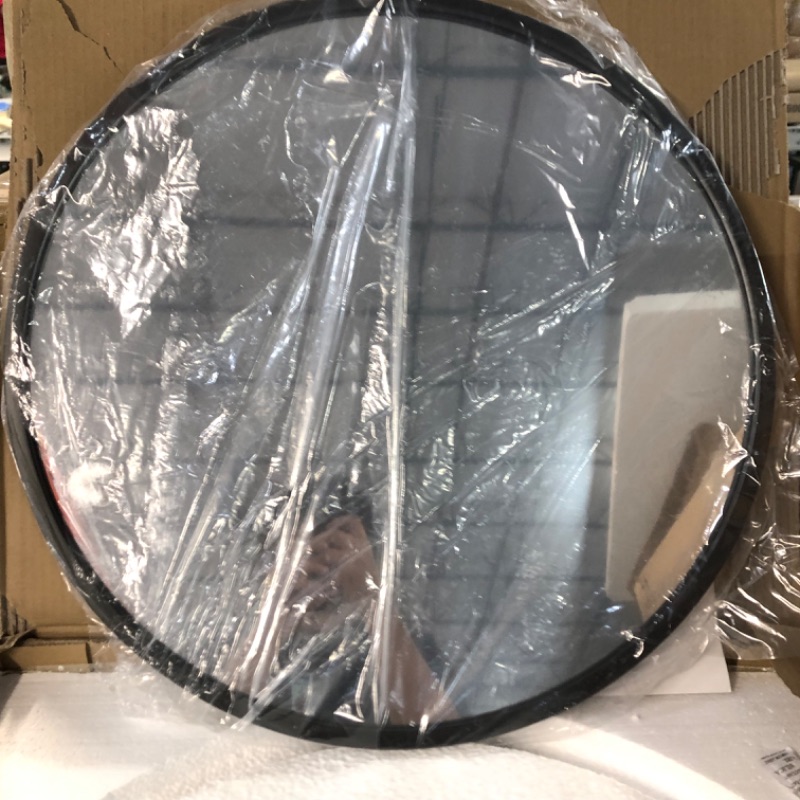 Photo 5 of *BRAND NEW* zenmag Round Wall Mirror, 24" Metal Framed Round Mirror, Large Bathroom Circle Mirror, Decorative Foyer Black 24"