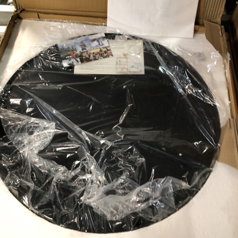 Photo 6 of *BRAND NEW* zenmag Round Wall Mirror, 24" Metal Framed Round Mirror, Large Bathroom Circle Mirror, Decorative Foyer Black 24"