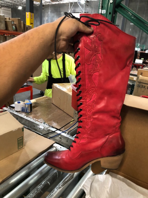 Photo 2 of Women's Size 10 Western Style Boots, Red