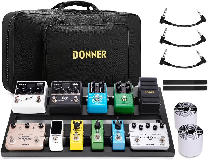 Photo 1 of [Like New, See Notes] Donner Guitar Pedal Board Case DB-3 Aluminium Pedalboard