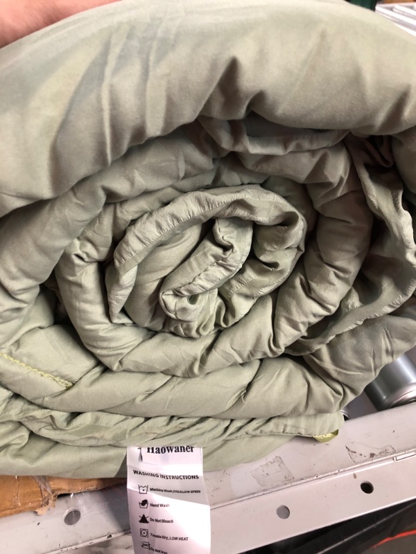 Photo 2 of [See Notes] Litanika Sage Green Comforter - Queen Size Set