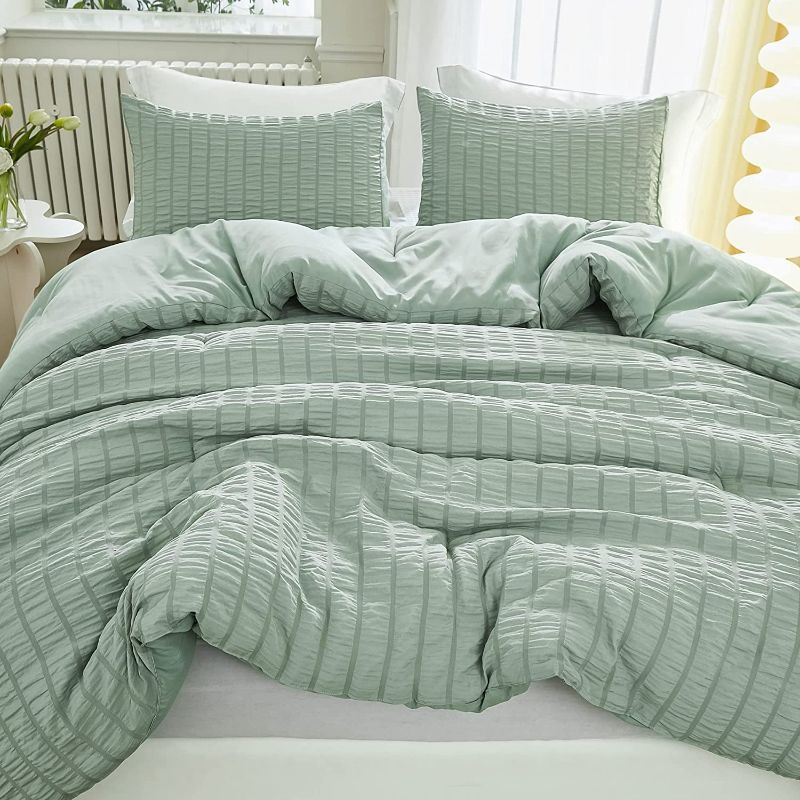 Photo 1 of [See Notes] Litanika Sage Green Comforter - Queen Size Set