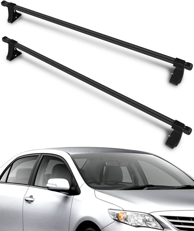 Photo 1 of [See Notes] cciyu Universal Adjustable Roof Rack 48" Aluminum Cross Bar Car Top Luggage