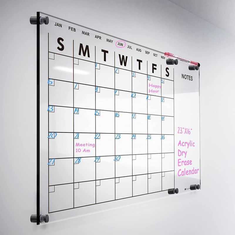 Photo 1 of [Brand New, See Notes] Paper and Pallet -  Acrylic Monthly Calander Display 22" x 22"
