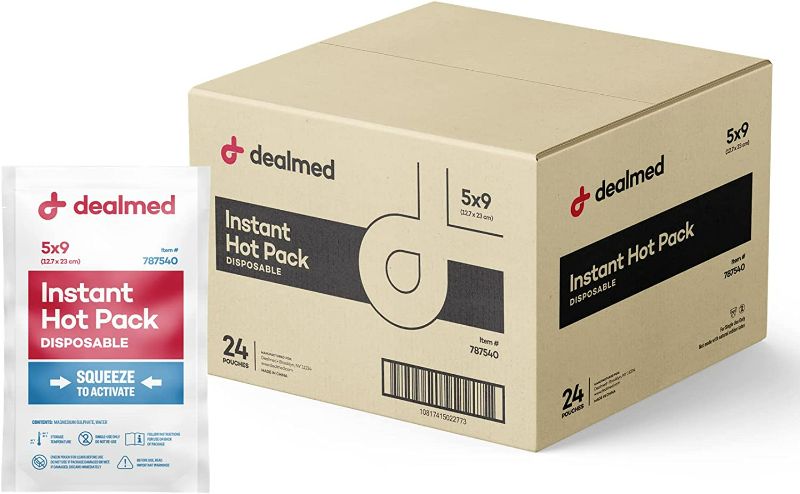 Photo 1 of [Brand New] Dealmed Instant Hot Pack – Pack of 24, 5" x 9" 