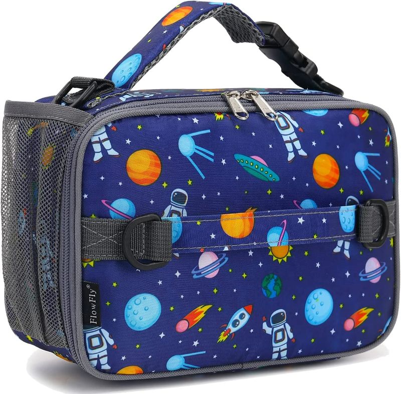 Photo 1 of [See Notes] FlowFly Kids Lunch Bag, Durable Insulated School Lunch Box with Shoulder Strap