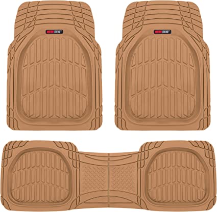 Photo 1 of Motor Trend FlexTough Deep Dish Heavy Duty Car Mats Beige