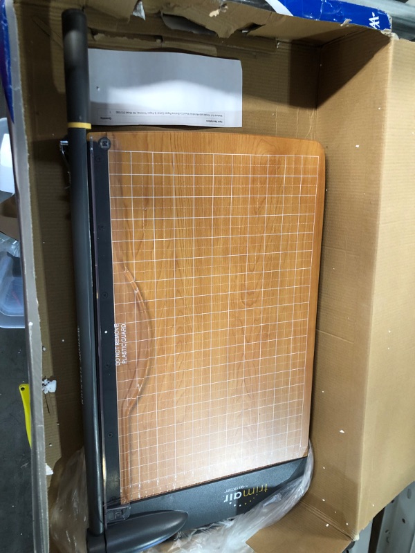 Photo 1 of [USED] Westcott 18'' TrimAir Anti-Microbial Wood Guillotine Paper Cutter & Paper Trimmer, 30 Sheet (15108) 18-inch
