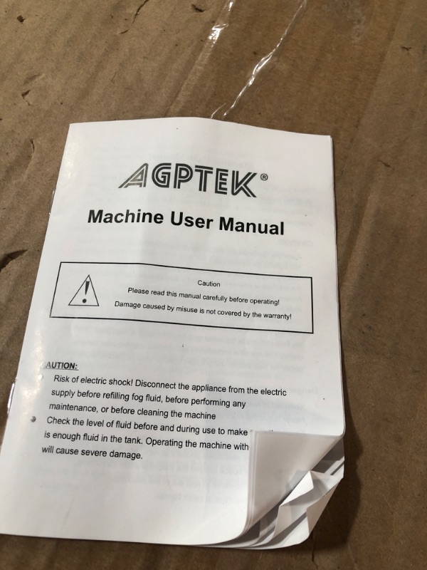 Photo 1 of [USED] Fog Machine, AGPTEK 500W Portable Led Smoke Machine with Lights