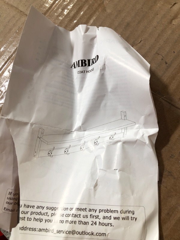 Photo 1 of [USED] AMBIRD Wall Hooks with Shelf 28.9 Inch 
