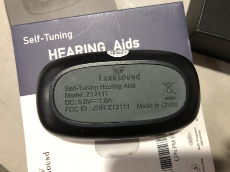 Photo 3 of LARKSOUND Rechargeable Hearing Aids for Adults, FDA Class I, Hearing Amplifiers with Noise Cancelling, Hearing Amplification for Seniors (Black)
