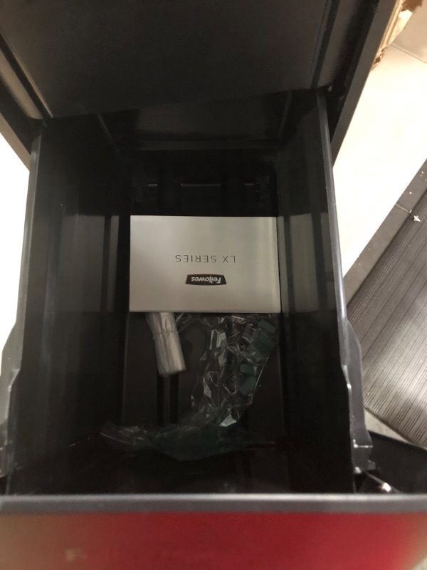Photo 1 of Fellowes LX22M 20 Sheet P-4 Micro-Cut, Heavy Duty Paper Shredder for Office, 100% Jam Proof (Black) 20 Sheet Black Paper Shredder