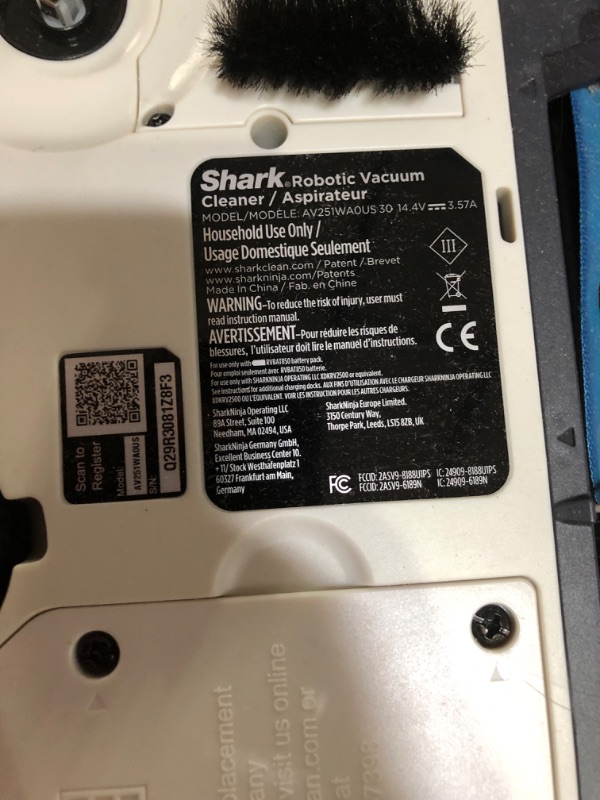 Photo 6 of **SEE NOTES** Shark AV2511AE AI Ultra Robot Vacuum, with Matrix Clean, Home Mapping, 60-Day Capacity Bagless Self Empty Base