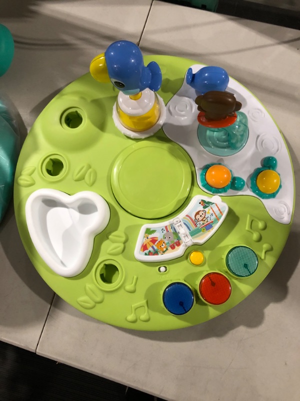 Photo 2 of Bright Starts Around We Go 2-in-1 Walk-Around Baby Activity Center & Table, Tropic Cool, Ages 6 Months+ Tropical Cool