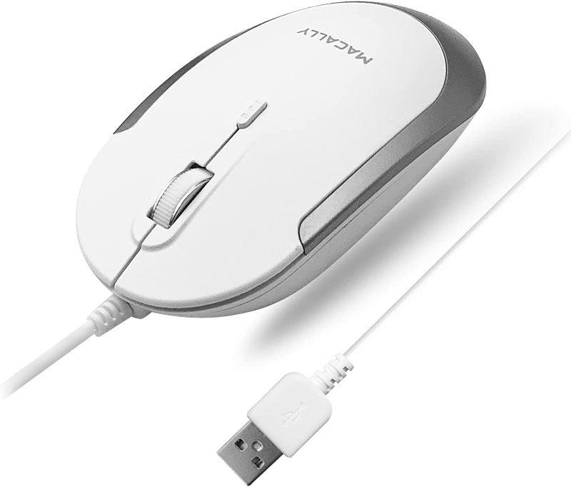 Photo 1 of Macally Silent Wired Mouse - Slim