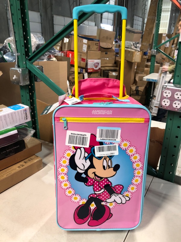 Photo 2 of AMERICAN TOURISTER Kids' Disney Softside Upright Luggage, Minnie, Carry-On 18-Inch Carry-On 18-Inch Minnie