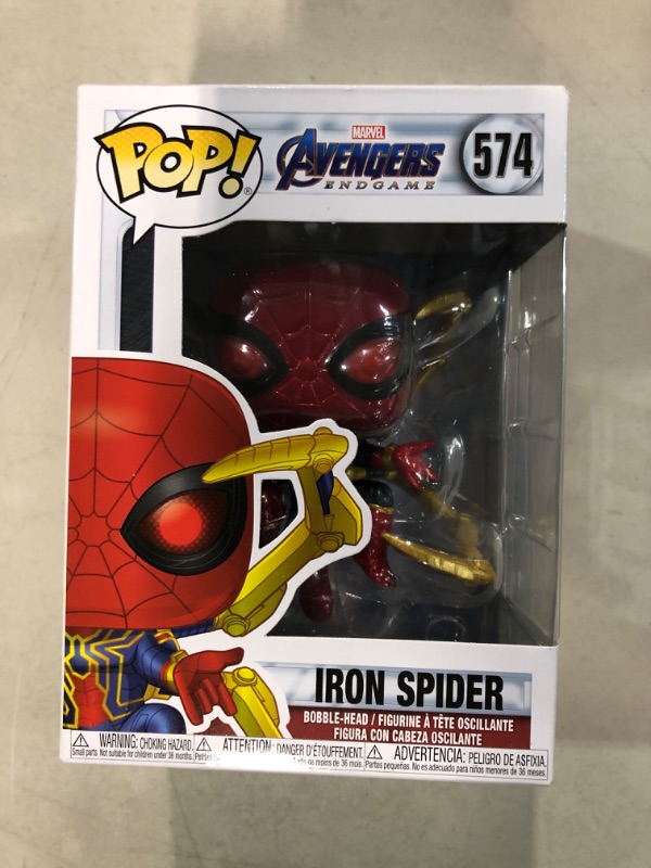Photo 1 of Funko Pop! Marvel: Avengers Endgame - Iron Spider with Nano Gauntlet, Multicolor (45138),3.75 inches