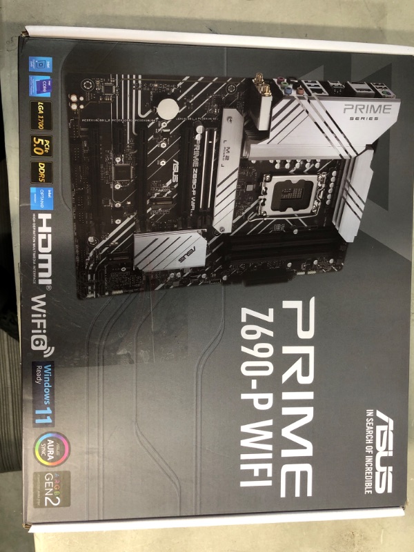 Photo 1 of ASUS Prime Z690-P WiFi LGA1700(Intel 12th Gen) ATX Motherboard