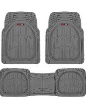 Photo 1 of Motor Trend 923-GR Gray FlexTough Contour Liners-Deep Dish Heavy Duty Rubber Floor Mats 