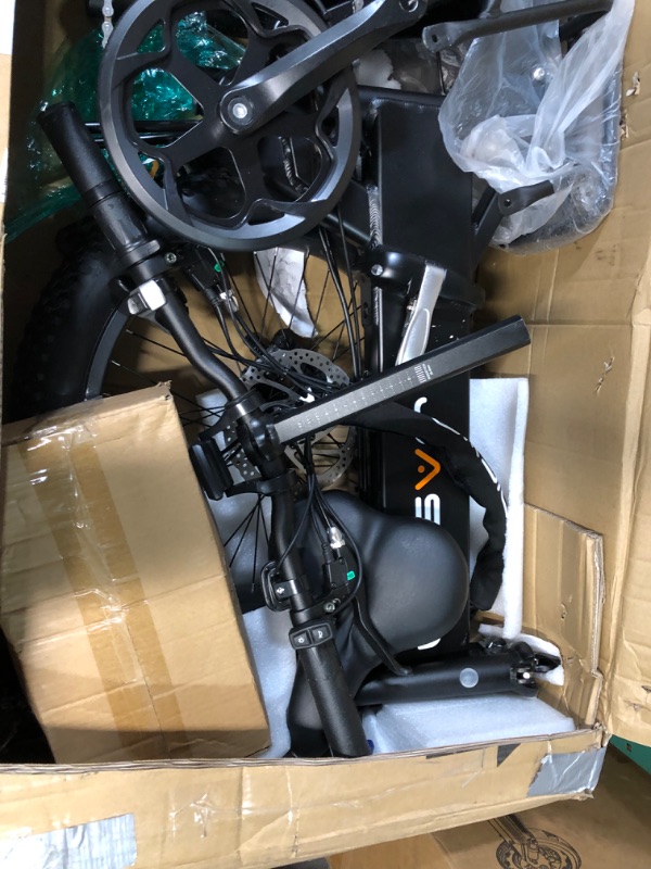 Photo 1 of Jasion EB7 2.0 Electric Bike for Adults, 500W Motor 20MPH Max Speed, 48V 10AH Removable Battery, 20" Fat Tire F Dark