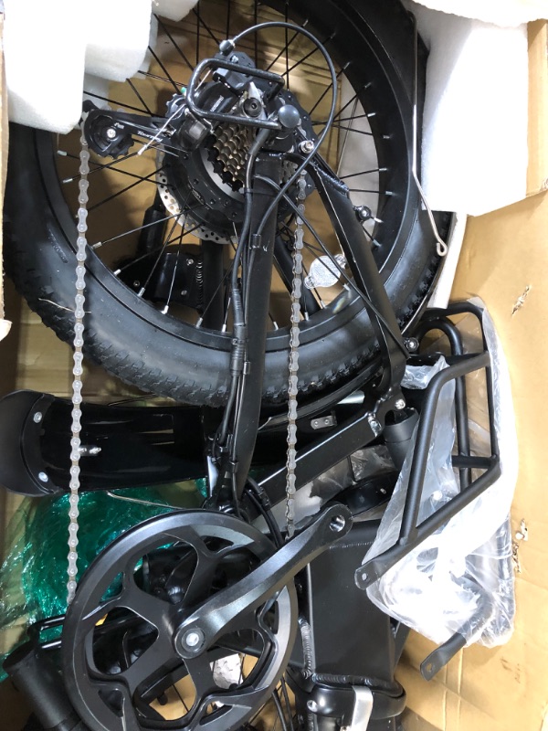 Photo 1 of Jasion EB7 2.0 Electric Bike for Adults, 500W Motor 20MPH Max Speed, 48V 10AH Removable Battery, 20" Fat Tire F Dark