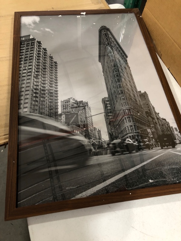 Photo 3 of Americanflat 24x36 Poster Frame in Mahogany with Polished Plexiglass -