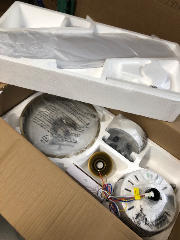 Photo 1 of ALUOCYI Modern Ceiling Fan with Light and Remote Control, 56 Inch Ceiling Fan with 3 color lights