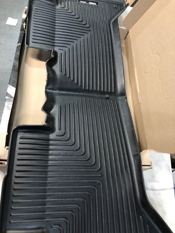 Photo 2 of Husky Liners | X-ACT Contour Series | 2nd Seat Floor Liners - Black | 51681 | Fits 2022 Rivian R1T SEE NOTES