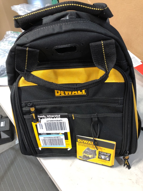 Photo 2 of **SEE NOTES**
DEWALT DGL523 Lighted Tool Backpack Bag, 57-Pockets