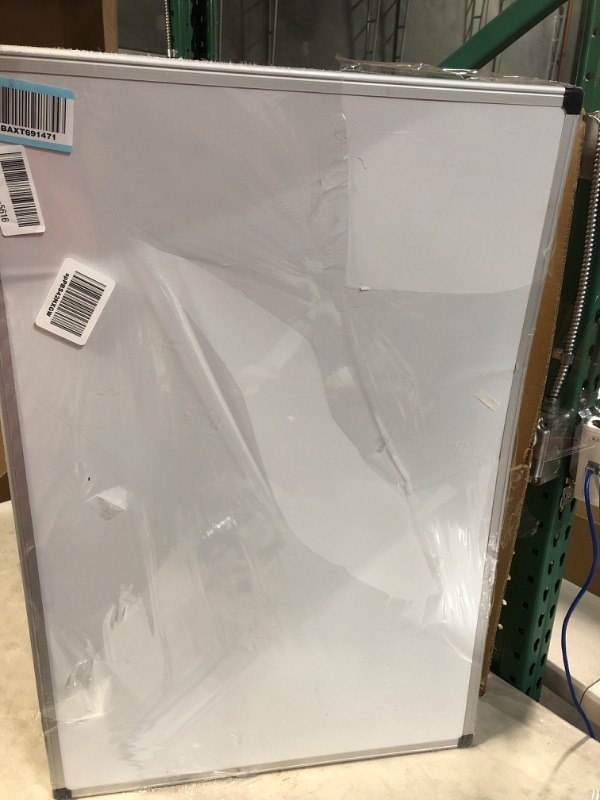 Photo 2 of *** USED ** SEE NOTES ** Amazon Basics Magnetic Dry Erase White Board, 36 x 24-Inch Whiteboard - Silver Aluminum Frame 24" x 36" Magnetic, Aluminum Frame