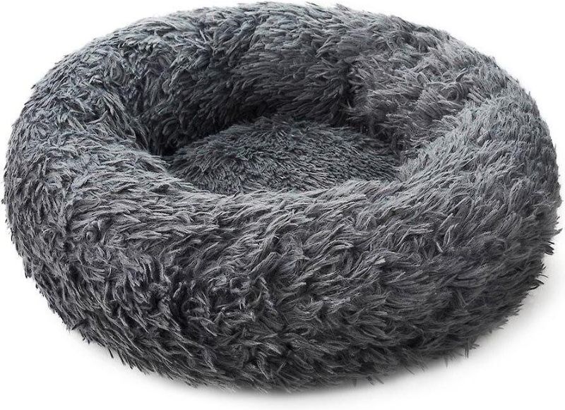 Photo 1 of **SEE NOTES** HDP Round Fuzzy Bolster Dog Bed