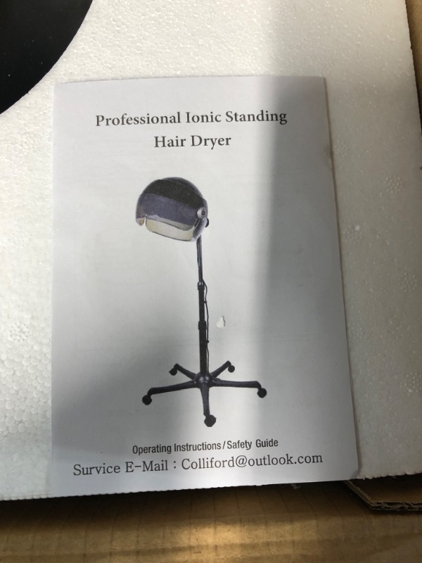 Photo 3 of COLLIFORD Ionic Hooded Hair Dryer