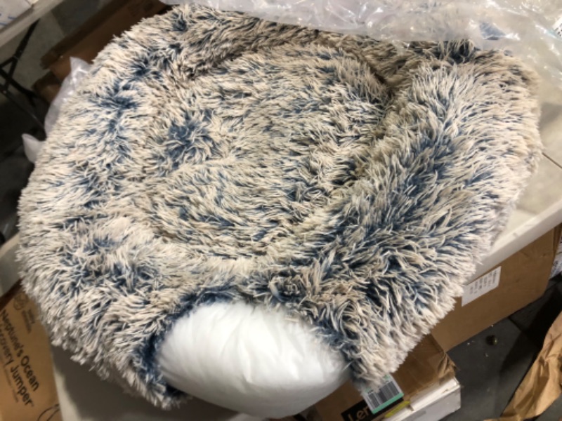 Photo 3 of *Has Rip/SeePic**The Original Donut Bed - Shag Fur Denim