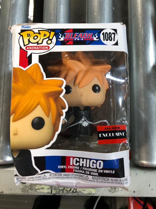 Photo 2 of *DAMAGED BOX* Funko Pop Bleach Ichigo Kurosaki Bankai Tensa Zangetsu Vinyl Figure (AAA Anime Exclusive) 