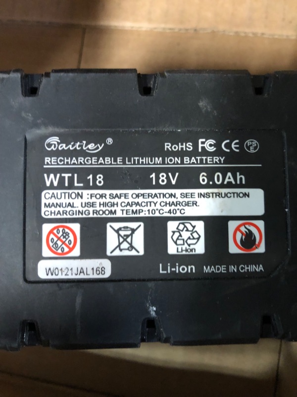 Photo 1 of waitley 18V 6.0Ah Replacement Battery Compatible with Milwaukee M18