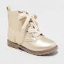 Photo 1 of cat & jack toddlers giovanna boots rose gold size 10