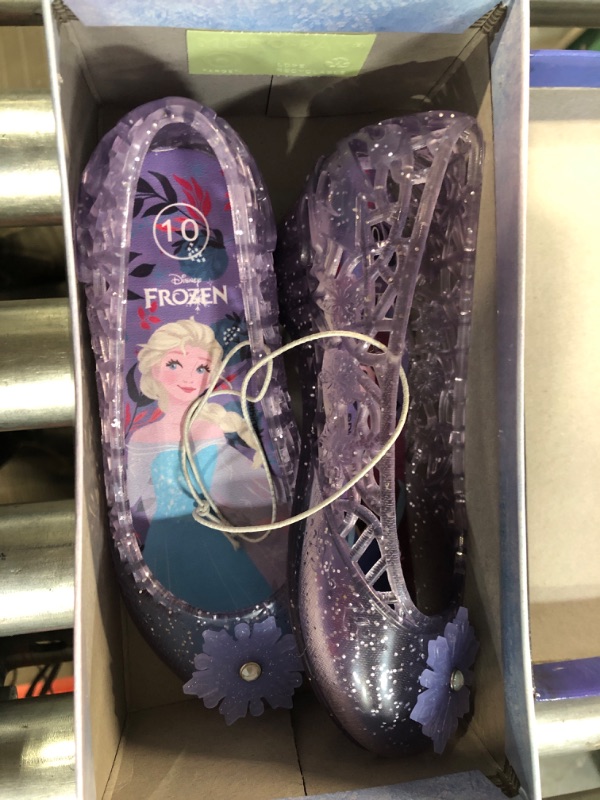 Photo 2 of Disney Frozen Ballet Slippers, Kids size 10 Purple