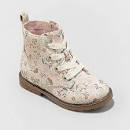 Photo 2 of cat & jack toddlers giovanna boots biege size 12