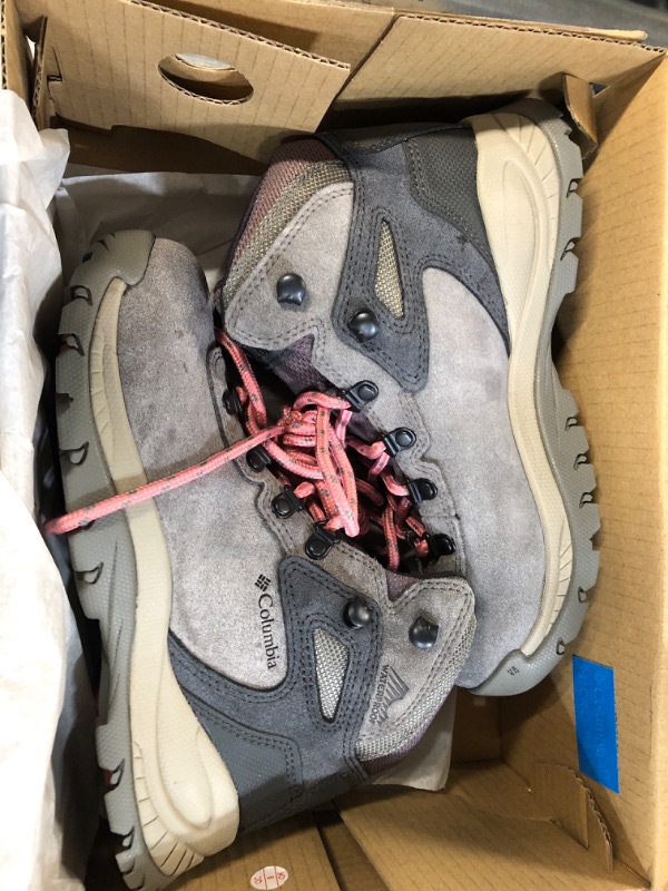 Photo 2 of Columbia Women's Newton Ridge Plus Waterproof Amped Hiking Boot Stratus, Canyon Rose 6.5